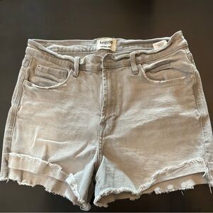 Kensie Women's Vintage Luxe Gray Jean Shorts
